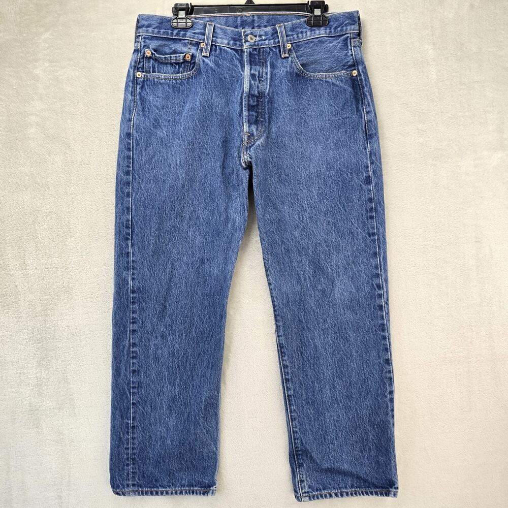 VTG Levis 501XX Jeans Mens 35x32 (Fits 33x27) Blue Straight Button Fly Y2K
